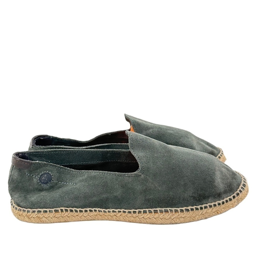 Massimo Dutti mens flats size 43 split suede espadrilles gray suede loafers